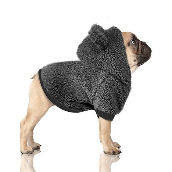 Milk & Pepper Sweat à capuche mouton gris ELLIOT pour chien