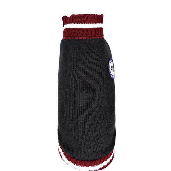Pull en maille noir pour chien Bobby