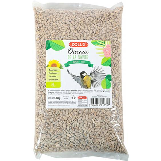 Tournesol décortiqué 800 g pour oiseau