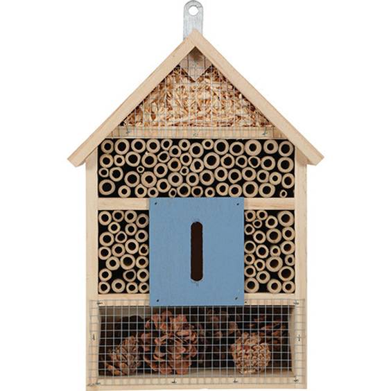Hôtel à insectes Medium en bois naturel