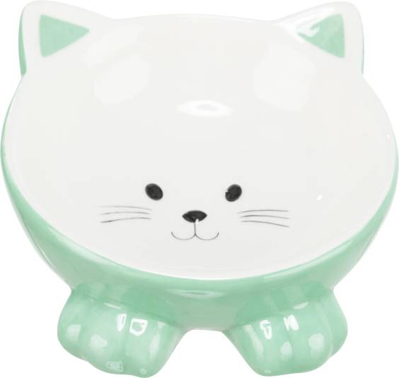 Gamelle chat en céramique surélevée