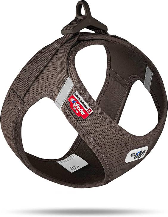 Curli harnais Air-Mesh à boucle marron pour Chien