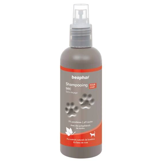 Shampoing Sec Eau de Rose pour Chat 200 ml Beaphar