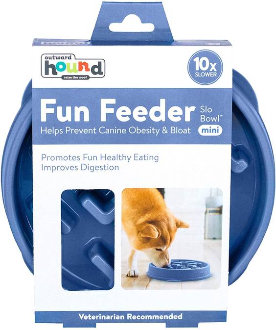 Gamelle anti-glouton Fun Feeder Wave Mint pour chien