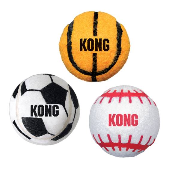 KONG Balle Signature Sport lot de 3 pour Chien