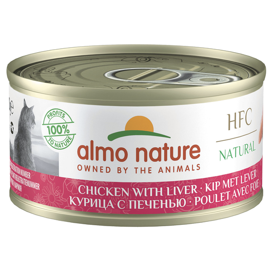 Pâtée pour chat HFC Natural saveur poulet avec foie