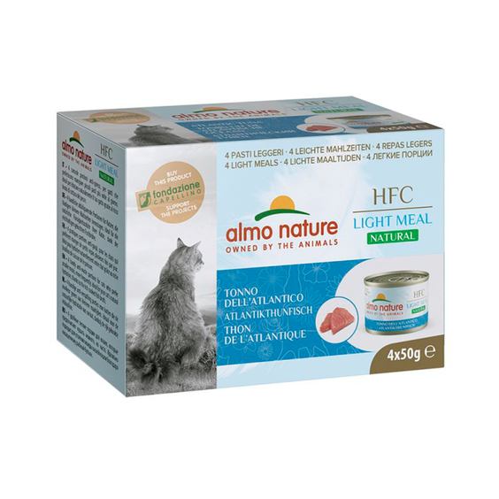 4 Pâtées pour chat HFC Light Meal Natural au Thon de l'Atlantique