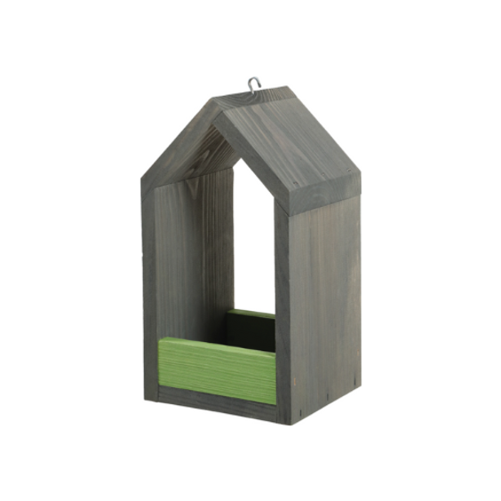 Mangeoire en bois Oslo vert 15mm Zolux pour oiseau
