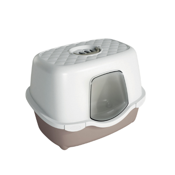 Maison de toilette Smart In Taupe pour Chat