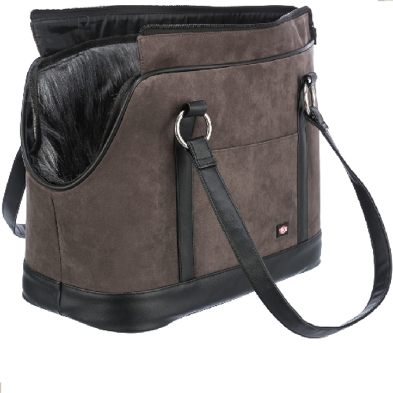 Sac transport amovible pour chien fausse fourrure