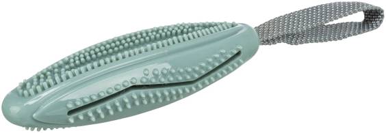 Jouet à friandises dental avec poignée pour chien 31 cm