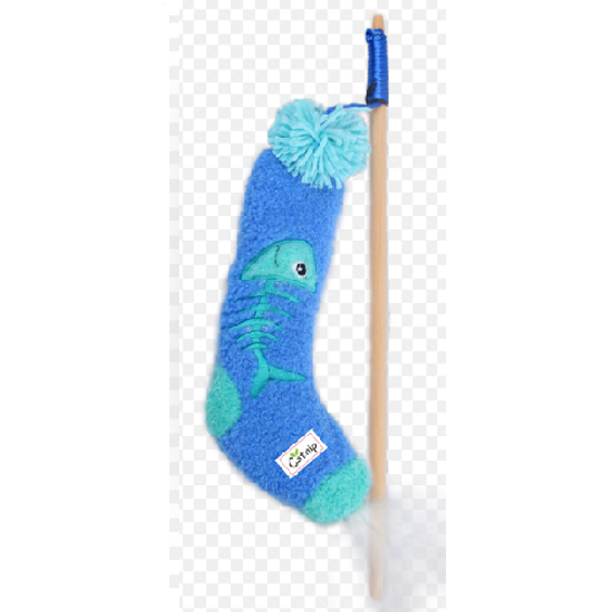 Hami Form Jouet canne à pêche chaussettes pour chat