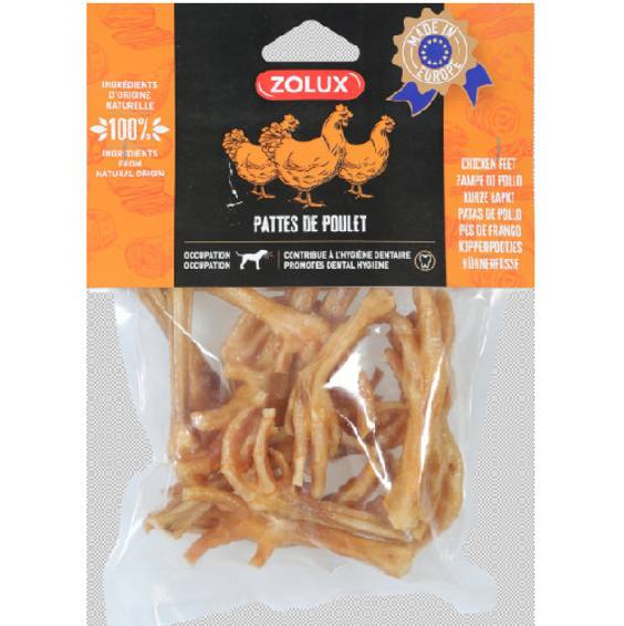 Pattes de poulet naturelles pour chien