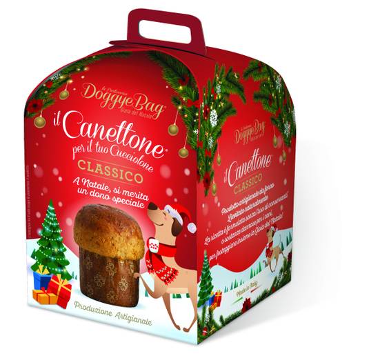 Gâteau de Noël Canettone pour chien Bubimex