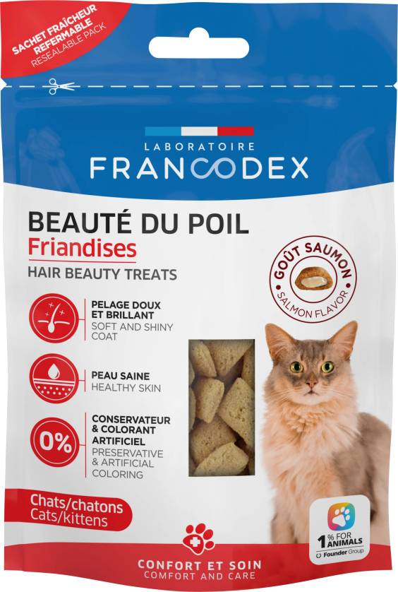 Friandises chat beauté du poil Francodex