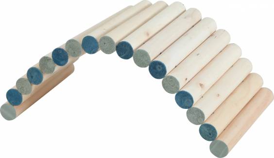 Pont en bois pour lapin M