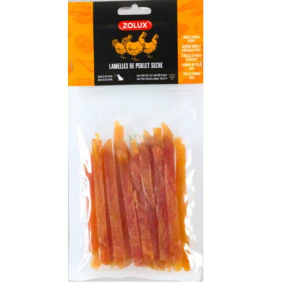 Lamelles de poulet, friandise naturelle séchée 100 g pour Chien