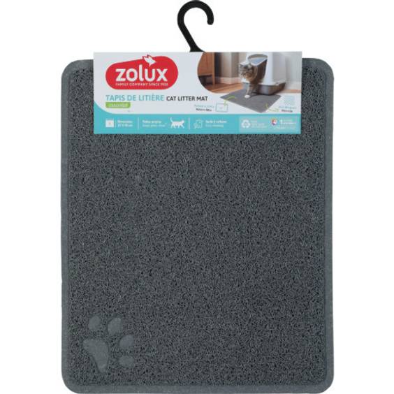 Tapis antidérapant de toilette pour chat gris