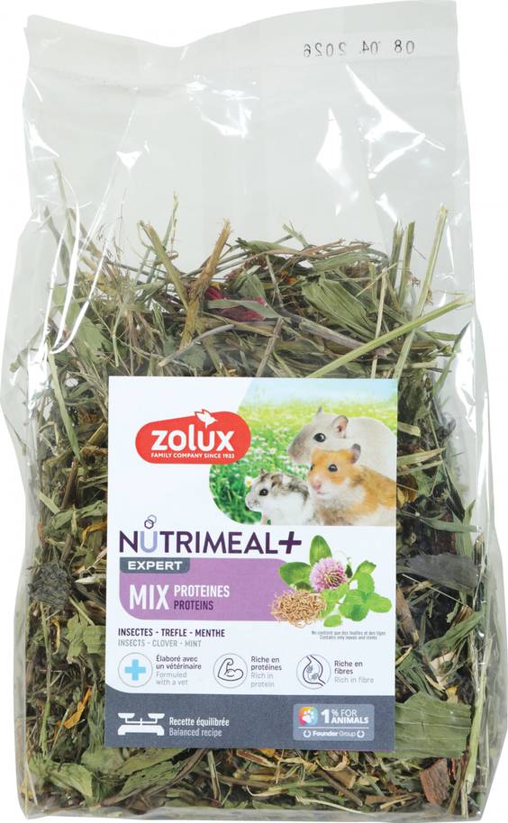 Mélange de plantes et insectes pour hamster et gerbille