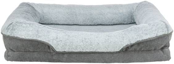 Lit orthopédique gris pour chien