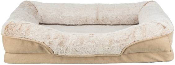 Lit orthopédique beige pour chien