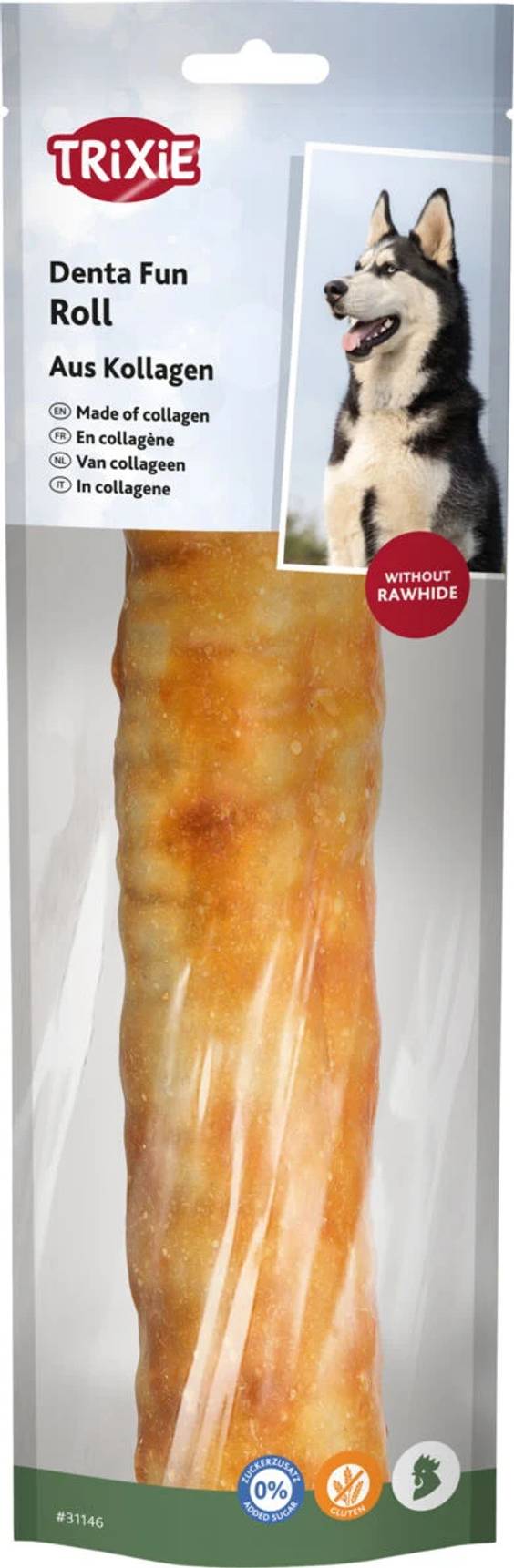 Friandises à mâcher roll au collagène et au poulet pour Chien