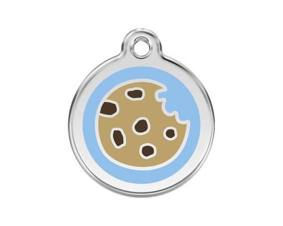 Médaille motif Cookie Bleu pour chien et chat