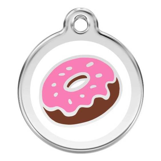 Médaille Motif Donut pour chien et chat