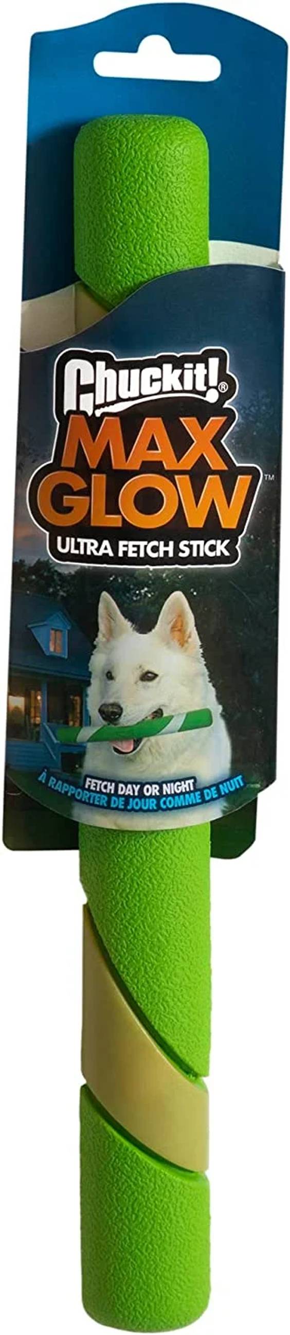 Bâton à lancer résistant phosphorescent pour chien