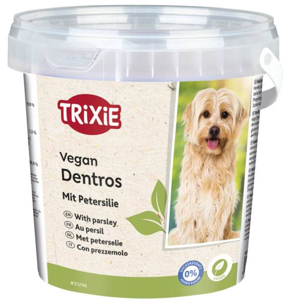 Sticks dentaires végétaliens au persil 500 g pour chien