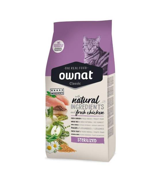 OWNAT croquettes Classic pour Chat Stérilisé