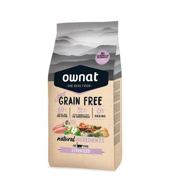 OWNAT croquettes just Sans Céréales pour Chat Stérilisé