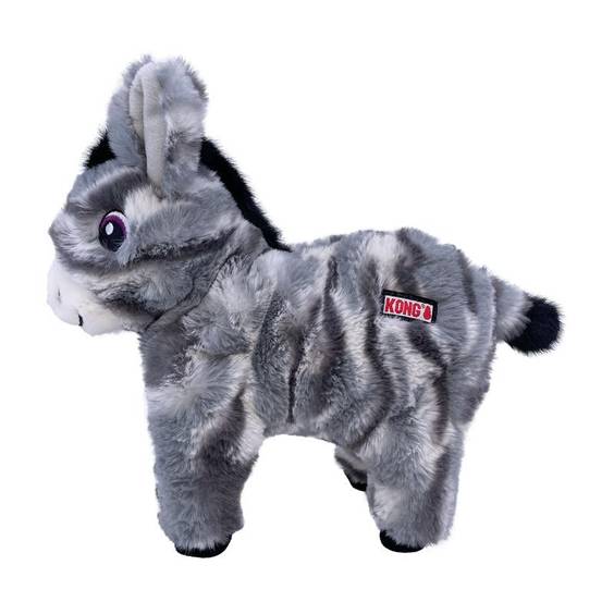 KONG Peluche Low Stuff Âne rayée pour Chien