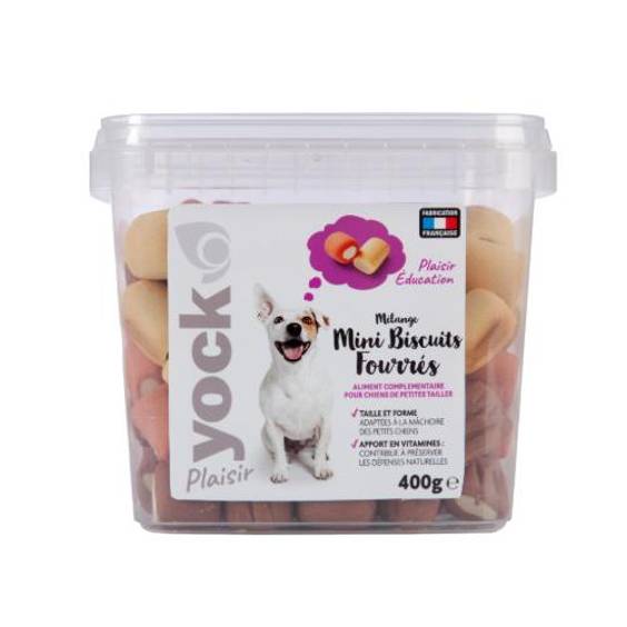 YOCK Friandises Mix Mini Biscuits Fourrés petit chien Plaisir