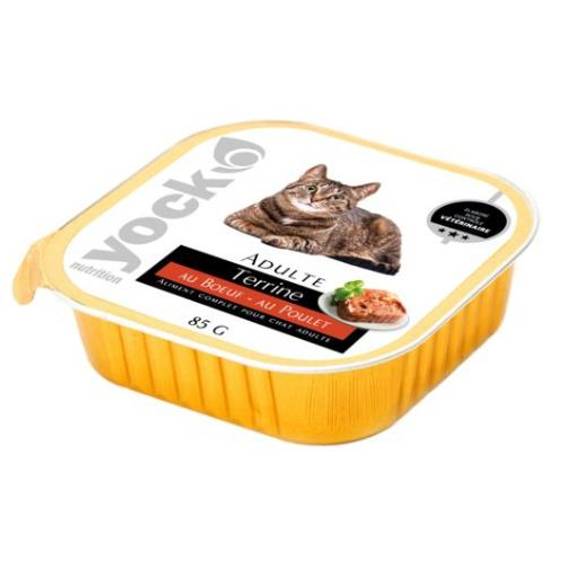 YOCK Nature Terrine au bœuf et poulet pour chat