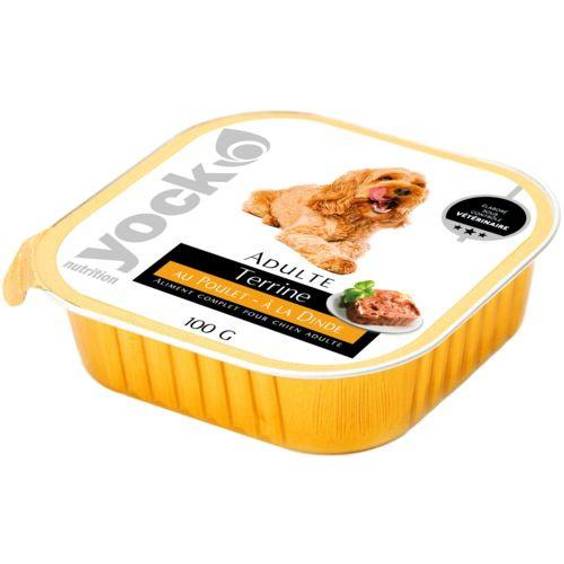 YOCK Nutrition Terrine au poulet et à la dinde pour chien adulte 100 g