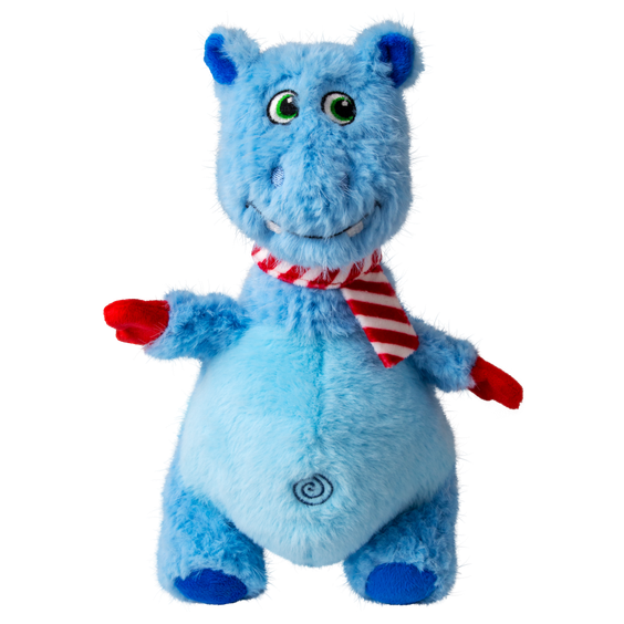 KONG Peluche Holiday Knots Belly Hippo pour Chien