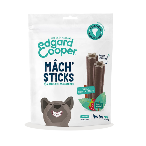 Edgard & Cooper Stick dentaire Mâch'Sticks Menthe & Fraise pour Chien