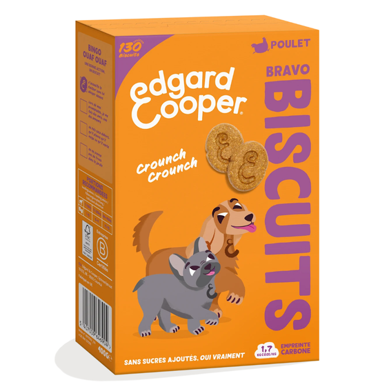 Edgard & Cooper Biscuits pour chien sans céréales au poulet