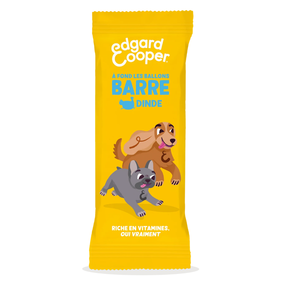 Edgard & Cooper Barre énergétique pour chien sans céréales à la dinde fraîche