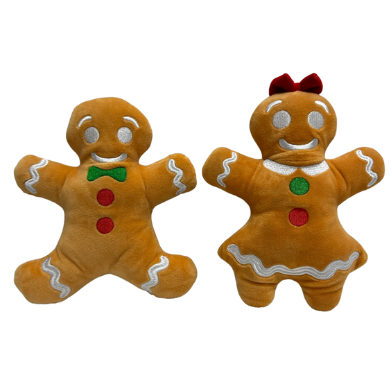 Peluche de Noël Bonhomme Pain d’Épices Mon Ami Luki pour chien
