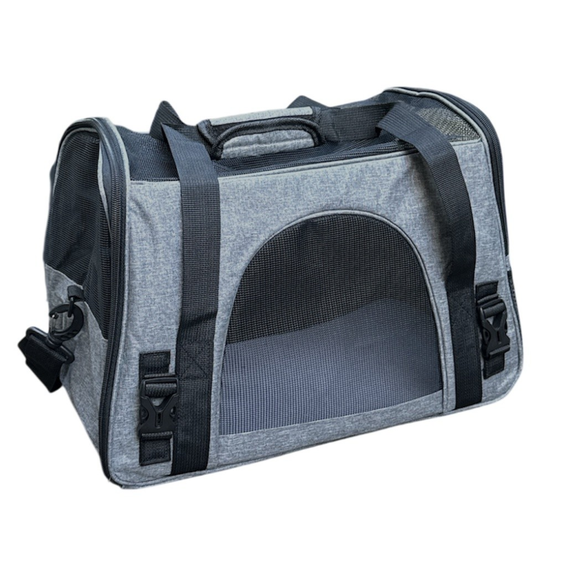 Sac de transport 600D gris pour chien et chat Mon Ami Luki