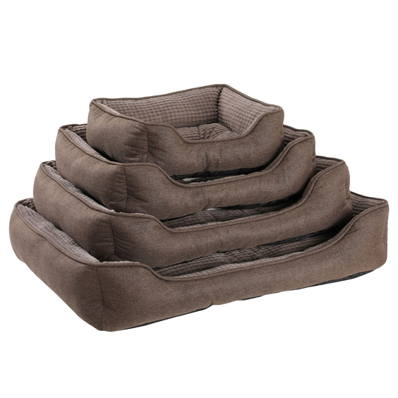 Panier rectangulaire soft antidérapant marron Mon Ami Luki pour Chien et Chat