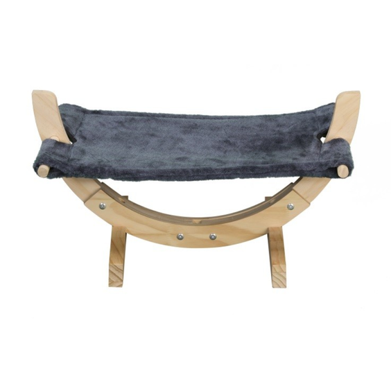 Lit hamac bois & tissus 29×57×31 cm Mon Ami Luki pour chien et chat