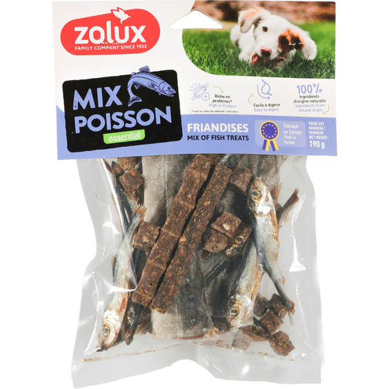 Friandises naturelles pour chien mix poisson