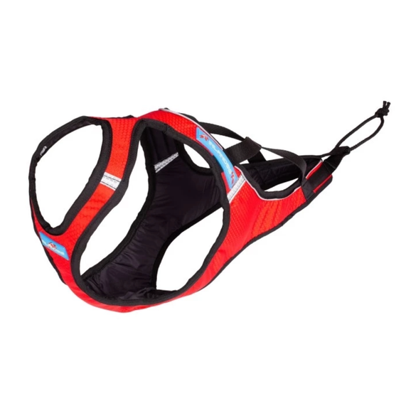 Harnais Blizzard Beast rouge pour canicross, cani-VTT, skijoring et attelage pour Chien