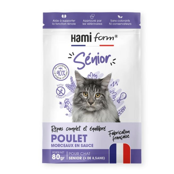 Hami Form Repas complet humide pour chat sénior