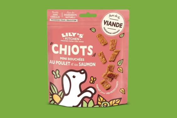 Lily’s Kitchen Mini bouchées poulet & saumon pour chiot