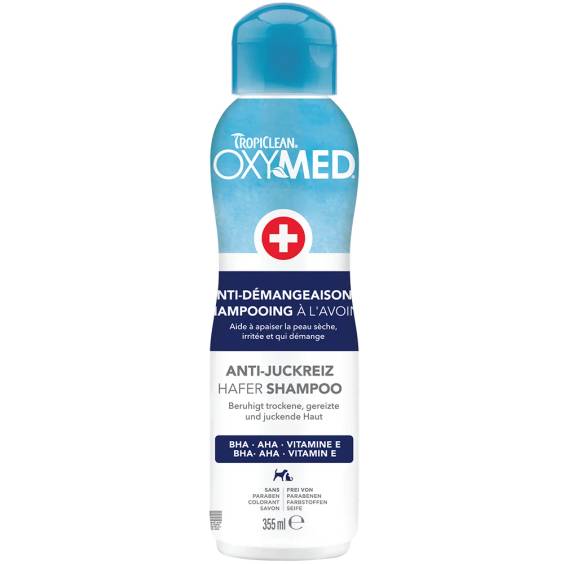 Tropiclean shampoing anti-démangeaisons Oxymed pour chien