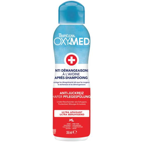 Tropiclean Après-shampoing anti-démangeaisons Oxymed pour chien